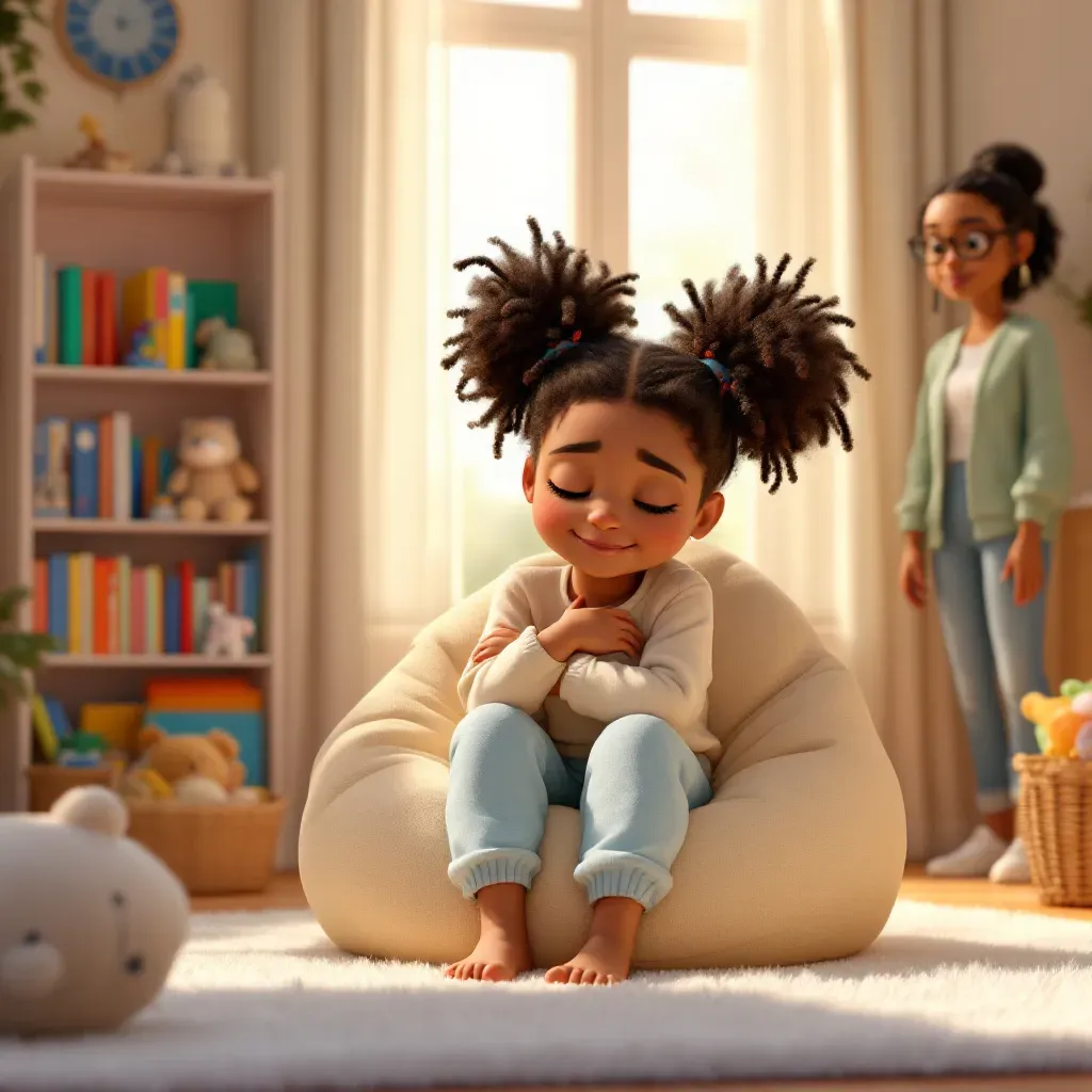 When I feel frustrated, I can say, 'I need a break please.' Taking a pause helps my brain calm down. I can go to a quiet spot until I feel better.