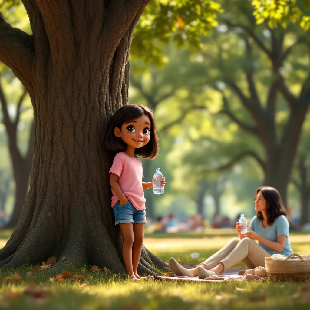 It is important to drink water when we walk. Drinking water keeps us healthy and happy. Finding shade helps us stay cool too. We should always have water with us.