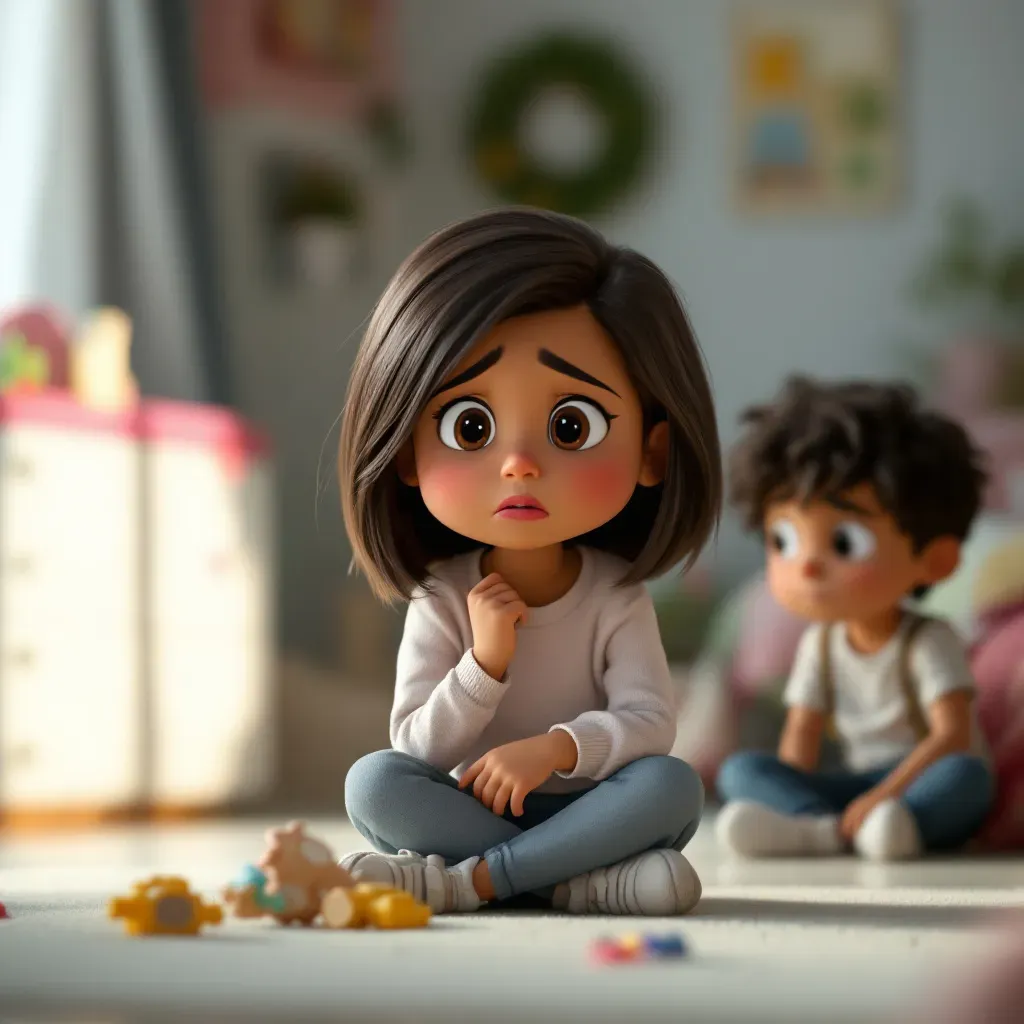 Breaking toys doesn't solve feelings. I can talk about my emotions and ask for help.