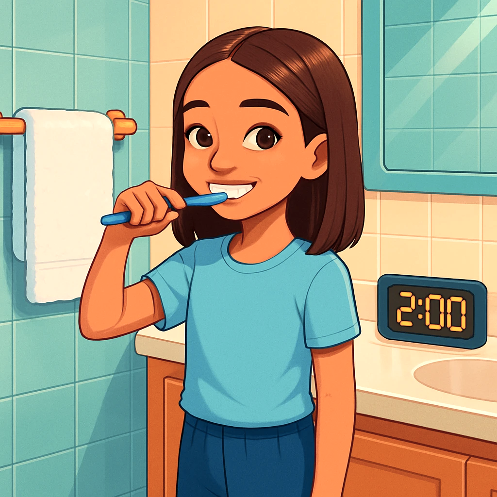 Brush for two minutes