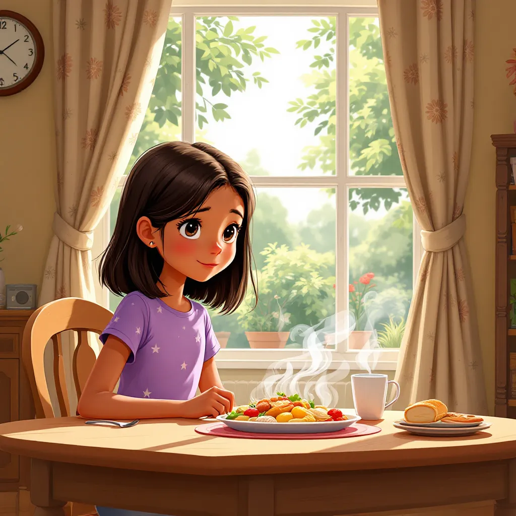 Patient waiting helps food become safe to eat. I can talk or drink water while waiting. Good things come to those who wait.
