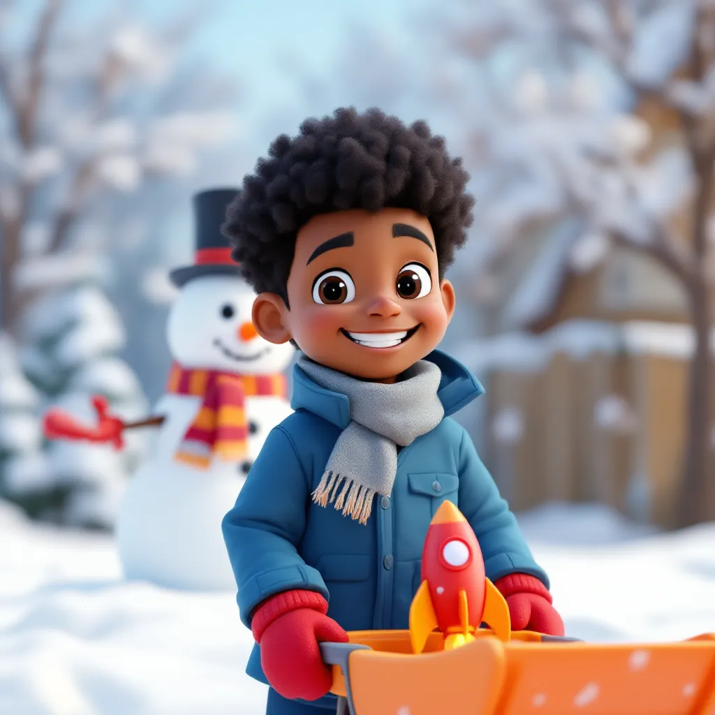 Winter Break is a great time for extra playtime. Samual can play with his toys, go outside, and have adventures.