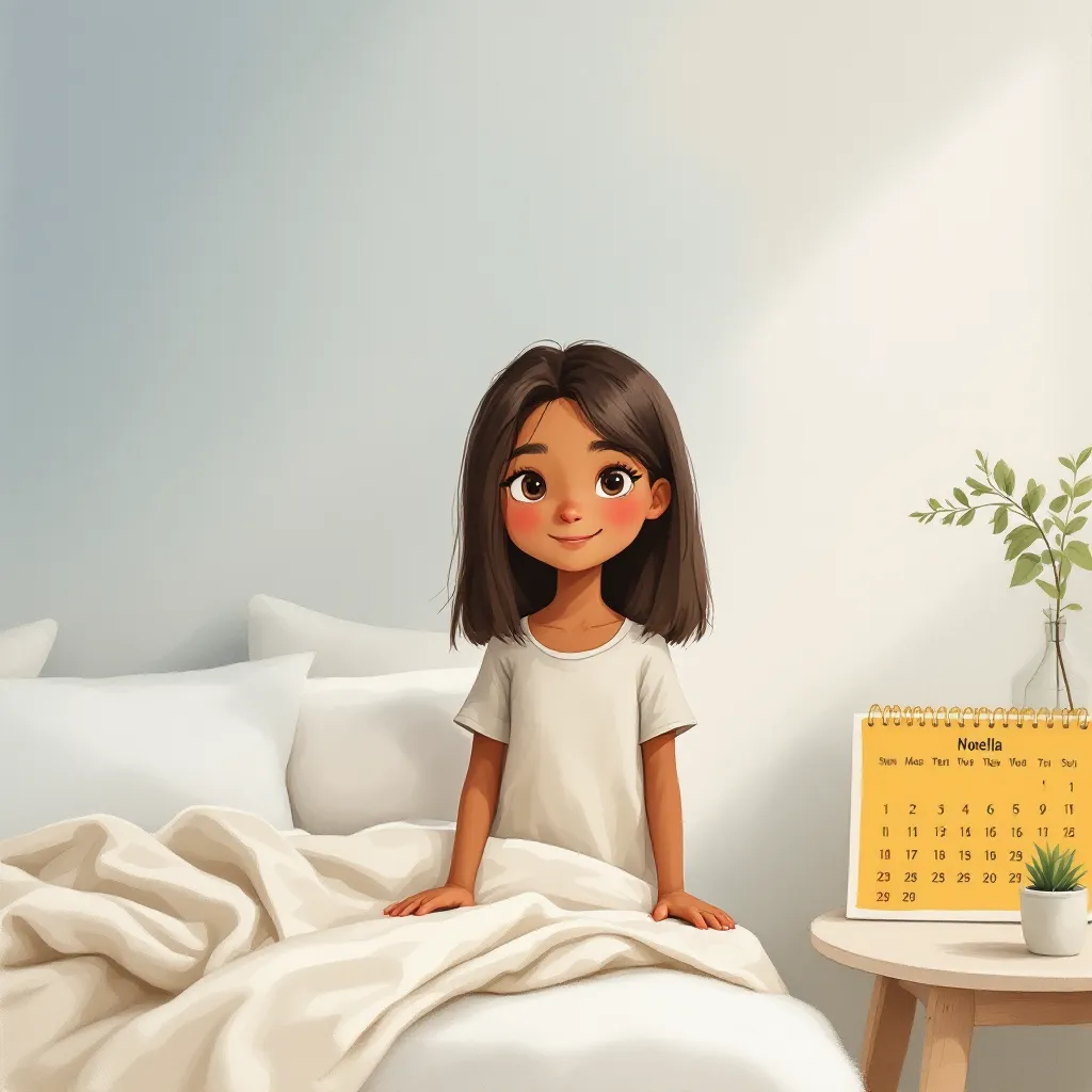 Before a period, you may feel lower belly pain and tired. It is important to tell mommy, daddy, or a teacher when you feel pain.