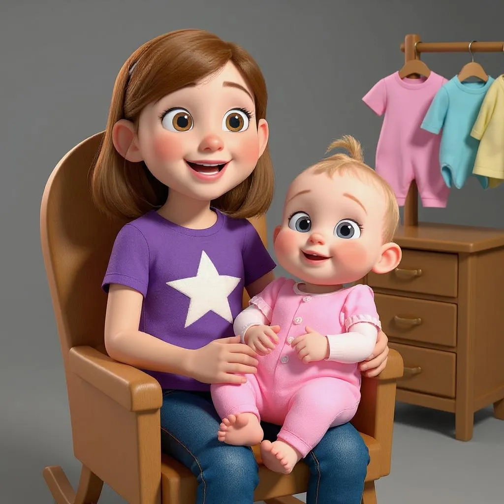 You can sing songs to your baby sister and help pick out her clothes. These activities are fun ways to spend time together.