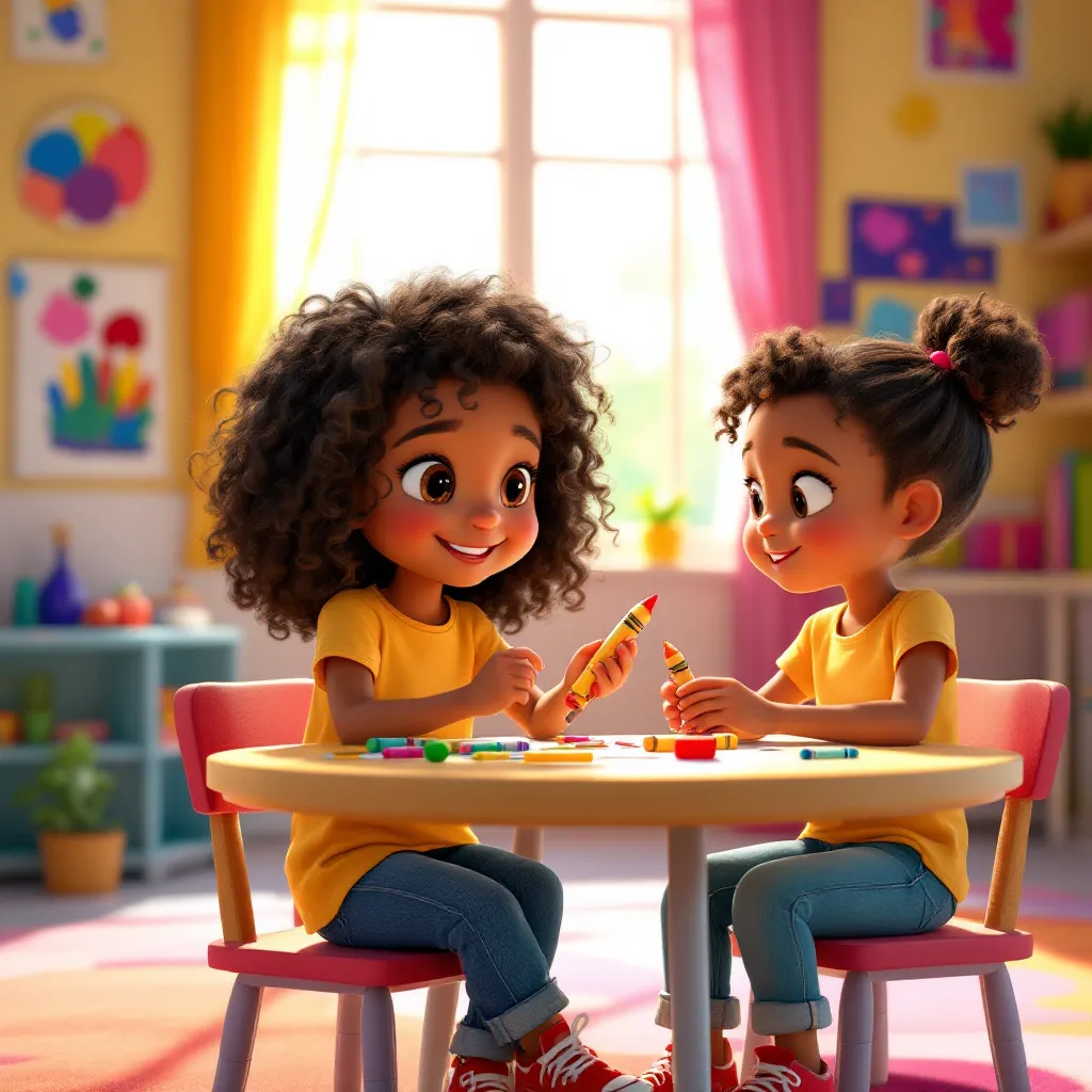 Sharing means letting others use or enjoy something we have. It can be toys, food, or even ideas. When we share, everyone gets to have fun together.