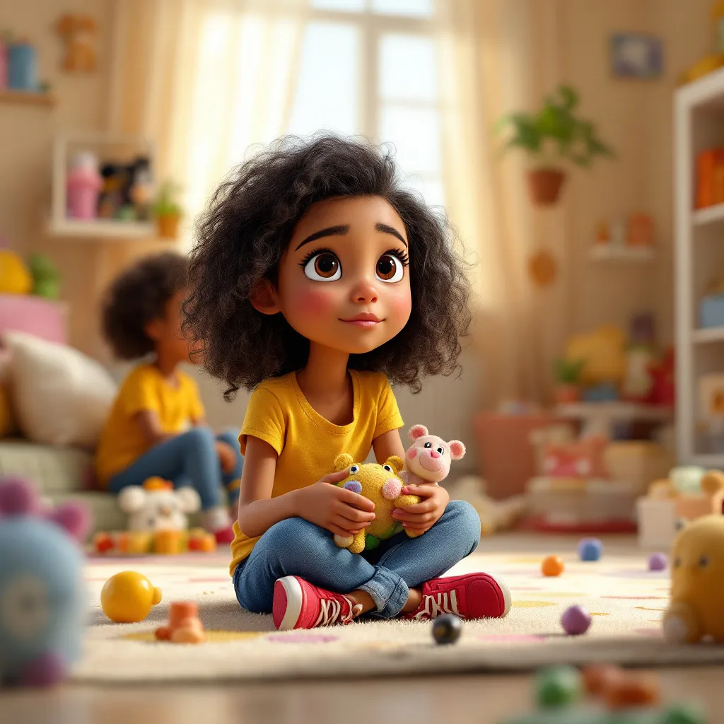 Sometimes, sharing can be difficult if we have a favorite toy or are feeling grumpy. We can take a deep breath and remember how nice it feels when everyone shares.